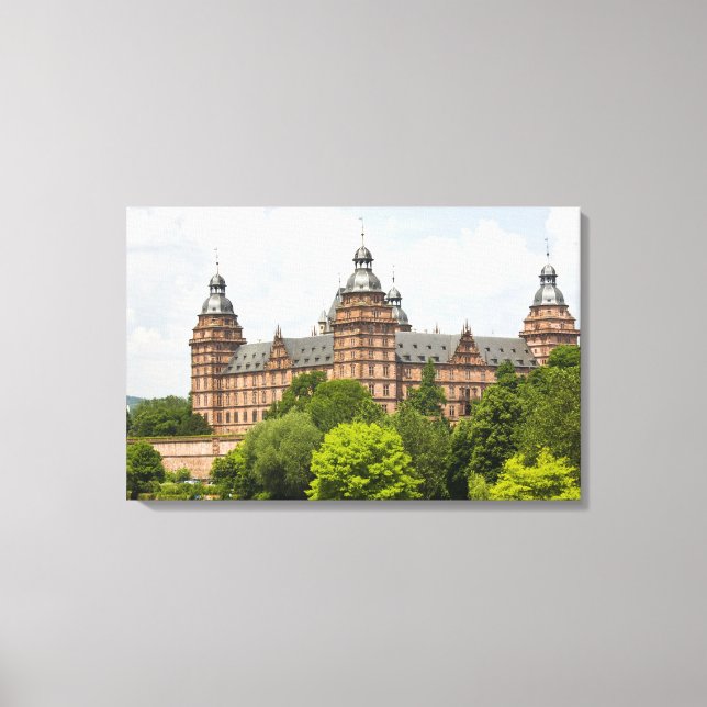 Impressão Em Tela Alemanha, Baviera, Bayern, Aschaffenburg. Castelo (Frente)
