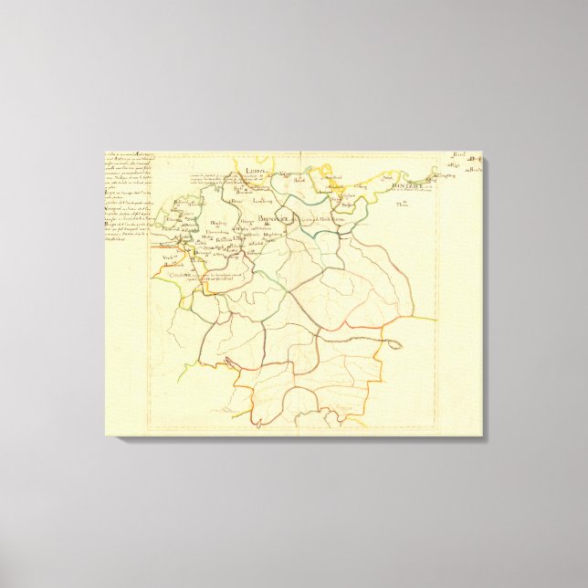 Impressão Em Tela Alemanha histórica e Áustria (Frente)