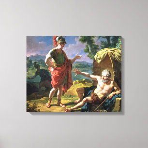 Impressão Em Tela Alexander e Diogenes, 1818 (óleo em canvas)