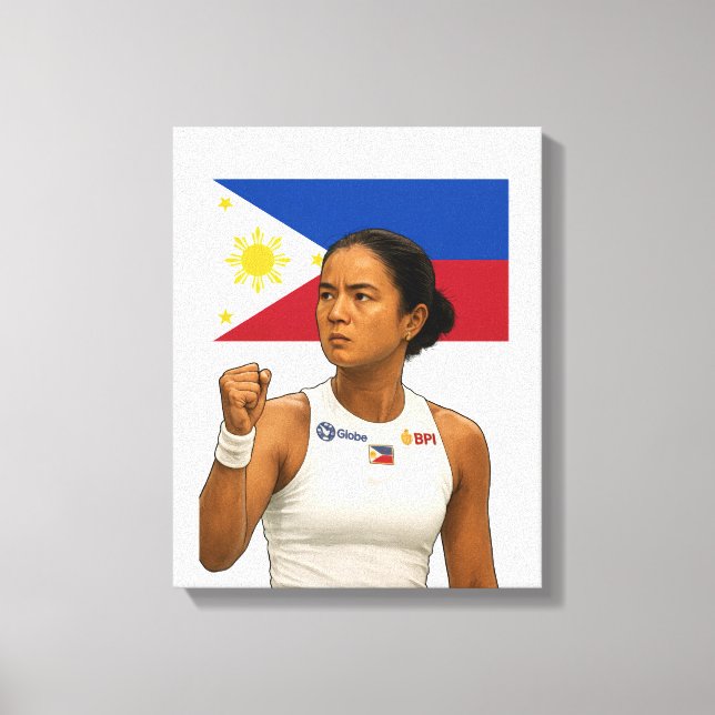 Impressão Em Tela Alexandra Eala - Campeão de Guadalajara 2025 (Frente)