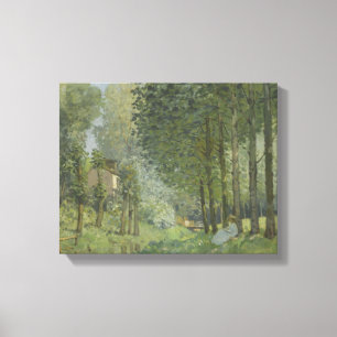 Impressão Em Tela Alfred Sisley - Descanse ao longo da Corrente