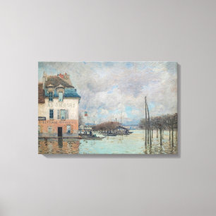 Impressão Em Tela Alfred Sisley - Inundações em Port-Marly 1876