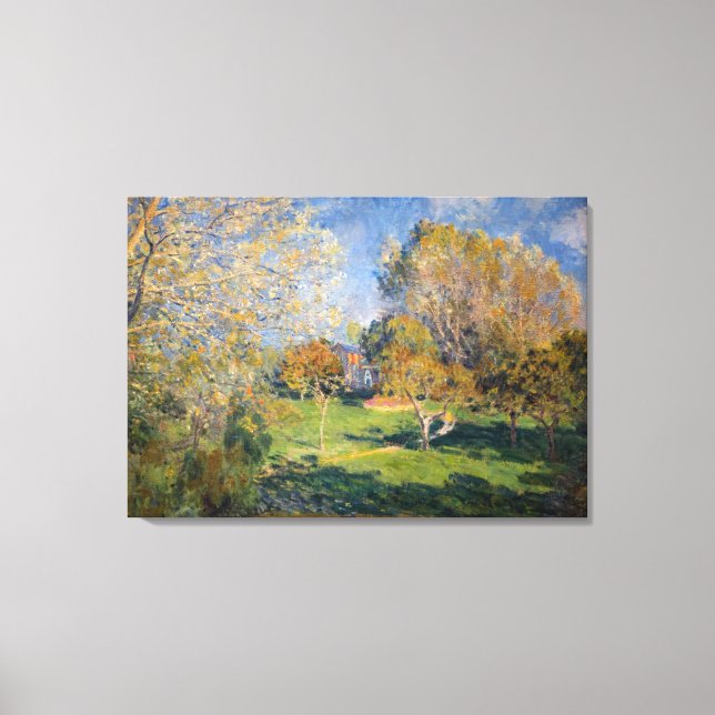 Impressão Em Tela Alfred Sisley - O Jardim de Hoschede, Montgeron (Frente)