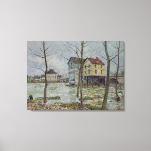 Impressão Em Tela Alfred Sisley os moinhos no Moret-sur-Loing