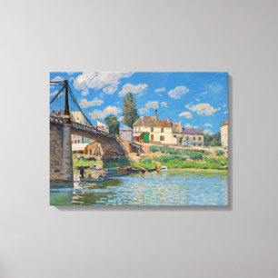 Impressão Em Tela Alfred Sisley - Ponte em Villeneuve-la-Garenne