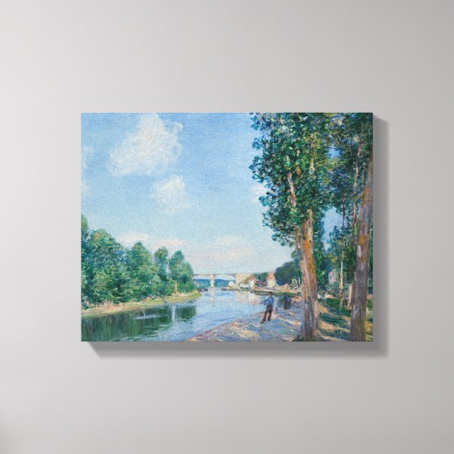 Impressão Em Tela Alfred Sisley - Santo-Mammes. June Sunshine (Frente)