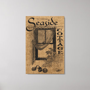 Impressão Em Tela Algodão Burlap Costura