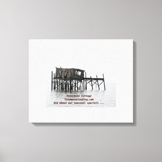 Impressão Em Tela Algodão em lua de mel - Aterrissagem com galho (Frente)