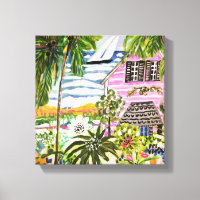 Algodão rosa perto da baía I