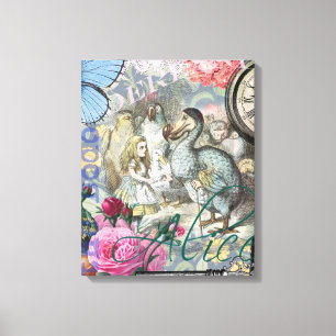Impressão Em Tela Alice Classic Wonderland Dodo Arte Tenniel