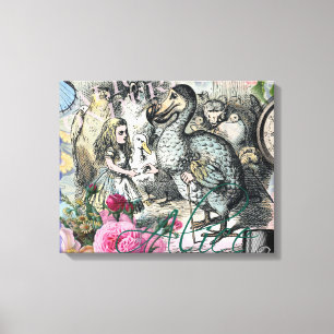 Impressão Em Tela Alice Classic Wonderland Dodo Arte Tenniel