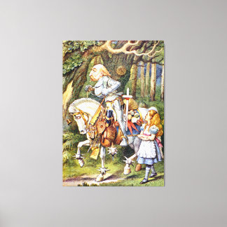 Impressão Em Tela Alice e o Cavaleiro Branco na Terra das Maravilhas