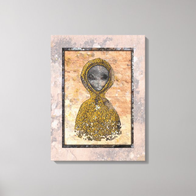 Impressão Em Tela Alienígena antiga (Frente)