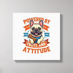 Impressão Em Tela Alimentado Por Guloseimas E Atitude Bulldog Francê