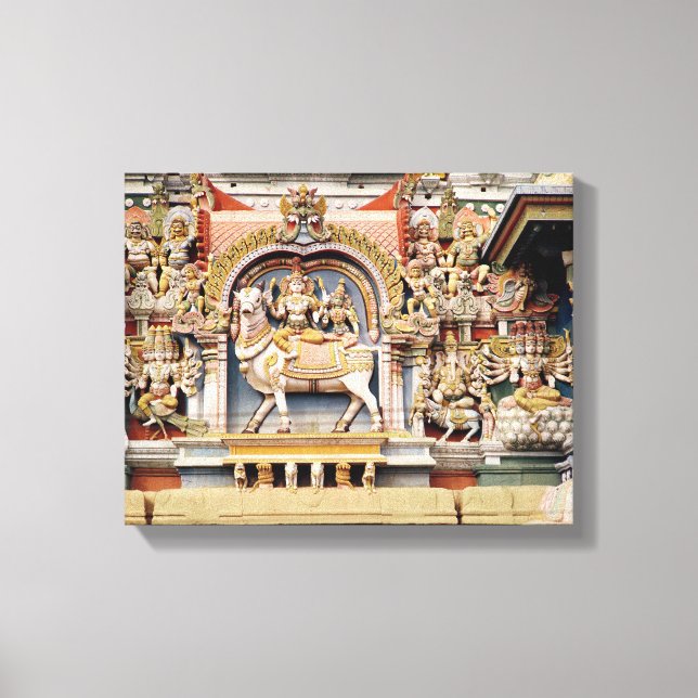Impressão Em Tela Alivio representando Shiva e Parvati (Frente)