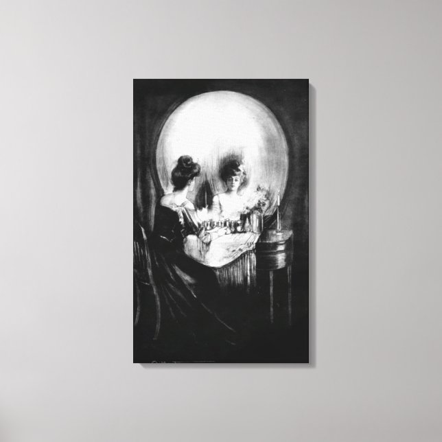 Impressão Em Tela "All is Vanity", por C. Allan Gilbert (Frente)