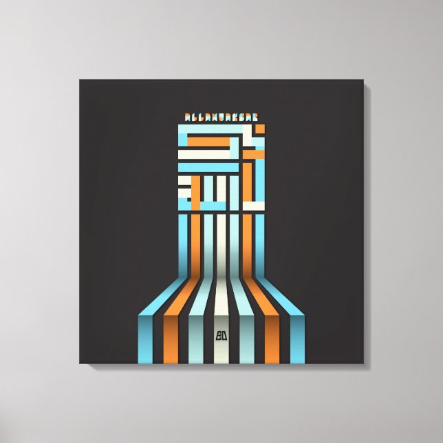 IMPRESSÃO EM TELA ALLAHUAKBAR (Frente)