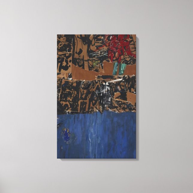 Impressão Em Tela Allan Kaprow - Azul Azul (Frente)