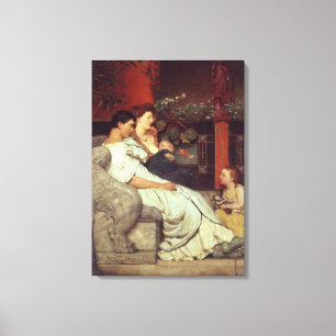 Impressão Em Tela Alma-Tadema uma família romana, 1867