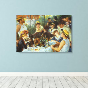 Impressão Em Tela Almoço dos Barqueiros por Pierre Renoir