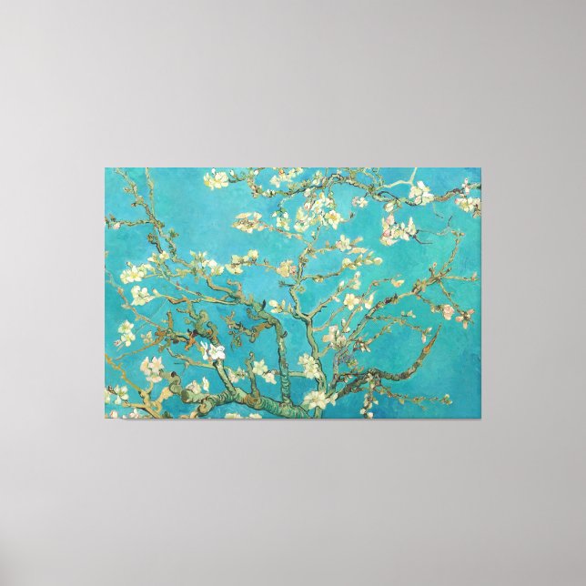 Impressão Em Tela Almond Blossom, 1890, por Vincent van Gogh (Frente)