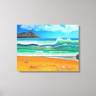 Impressão Em Tela Aloha Havaí