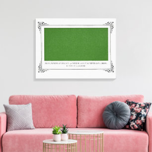 Impressão Em Tela Alphonse Allais, April Fools, Green, Abstrato Art