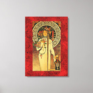 Impressão Em Tela Alphonse Mucha: A Trappistina