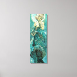 Impressão Em Tela Alphonse Mucha Moonlight Clair De Lune Art Nouveau