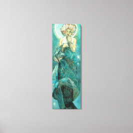 Impressão Em Tela Alphonse Mucha Moonlight Clair De Lune Art Nouveau