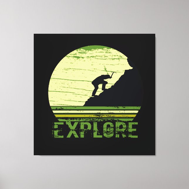 Impressão Em Tela alpinismo (Frente)