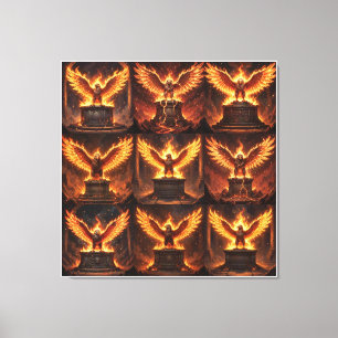 Impressão Em Tela Altar Pelásgico da Águia Flamejante IX