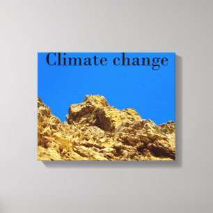 Impressão Em Tela Alterações climáticas cuidam do ambiente