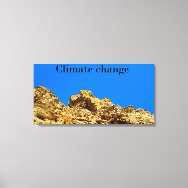 Impressão Em Tela Alterações climáticas cuidam do ambiente (Frente)