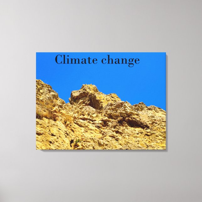 Impressão Em Tela Alterações climáticas cuidam do ambiente (Frente)