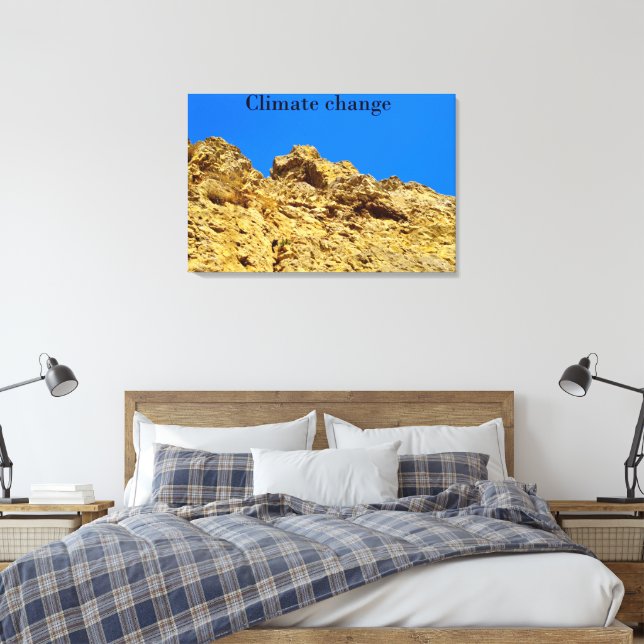 Impressão Em Tela Alterações climáticas cuidam do ambiente (Insitu(Quarto))