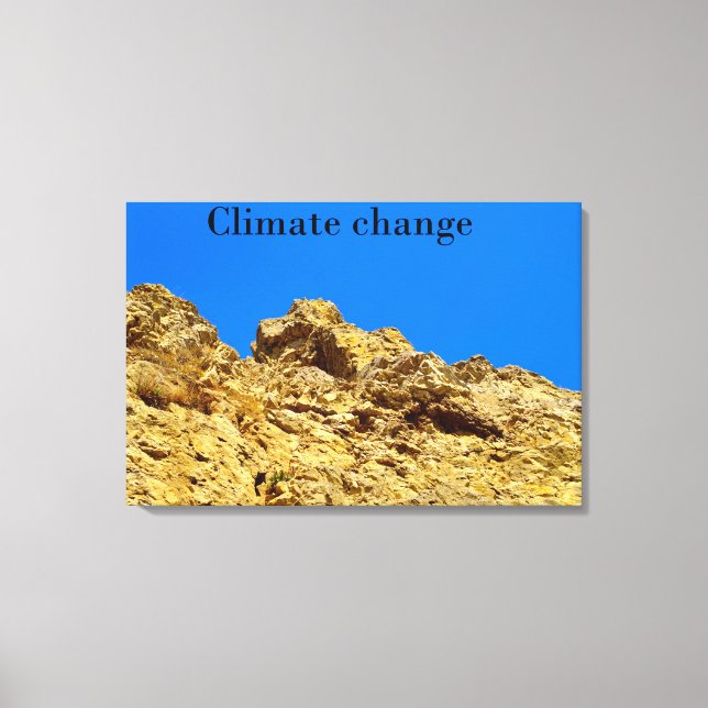 Impressão Em Tela Alterações climáticas cuidam do ambiente (Frente)