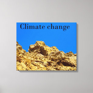 Impressão Em Tela Alterações climáticas cuidam do ambiente