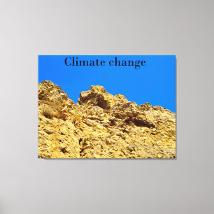 Impressão Em Tela Alterações climáticas cuidam do ambiente