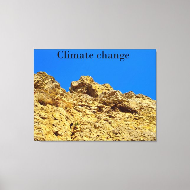 Impressão Em Tela Alterações climáticas cuidam do ambiente (Frente)