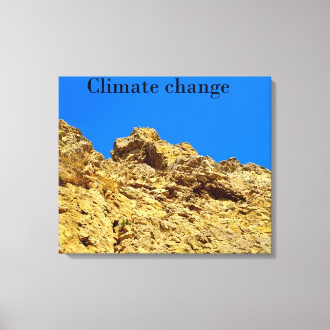 Impressão Em Tela Alterações climáticas cuidam do ambiente (Frente)