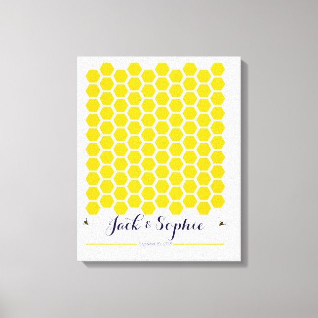 Impressão Em Tela Alternativo livro de hóspedes da abelha assinatura (Frente)