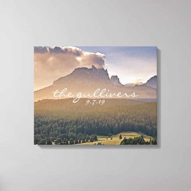 Impressão Em Tela Alternativo Rustic Weds Signature Book (Frente)