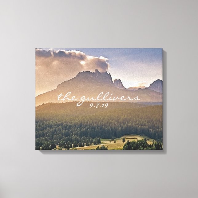 Impressão Em Tela Alternativo Rustic Weds Signature Book (Frente)