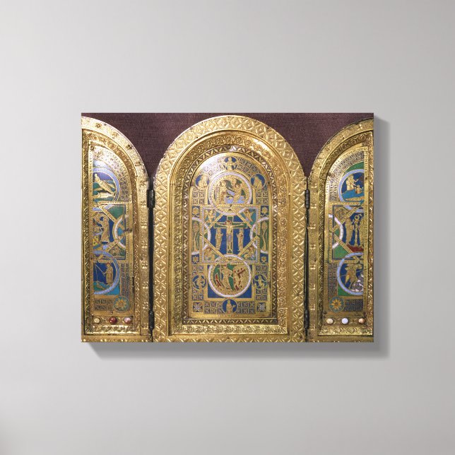 Impressão Em Tela Alton Towers Triptych, c.1150 (Frente)