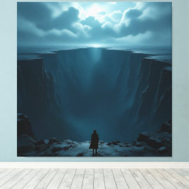 Impressão Em Tela „Am Rand des Abgrunds – Zwischen Mut und Mysterium