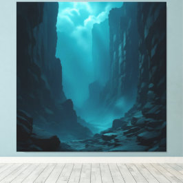 Impressão Em Tela „Am Rand des Abgrunds – Zwischen Mut und Mysterium