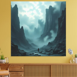 Impressão Em Tela „Am Rand des Abgrunds – Zwischen Mut und Mysterium