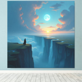 Impressão Em Tela „Am Rand des Abgrunds – Zwischen Mut und Mysterium