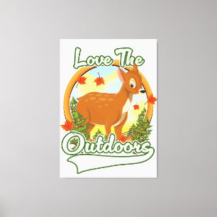 Impressão Em Tela Ama o Ar Livre
